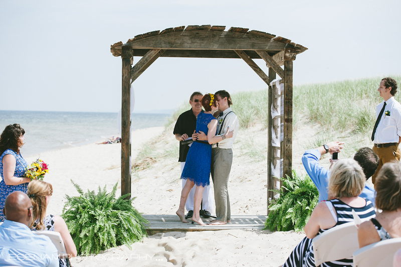 A Summer Michigan Beach Wedding With Jessica And Bradon